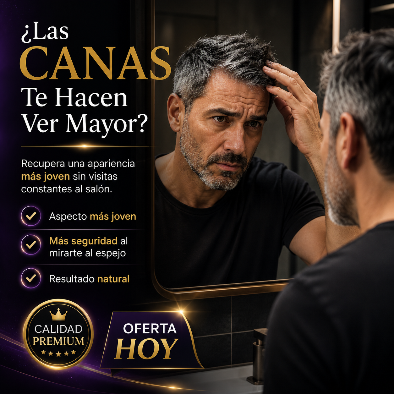 Black Hair Dye Shampoo™ | Cubre Canas En Solo Minutos