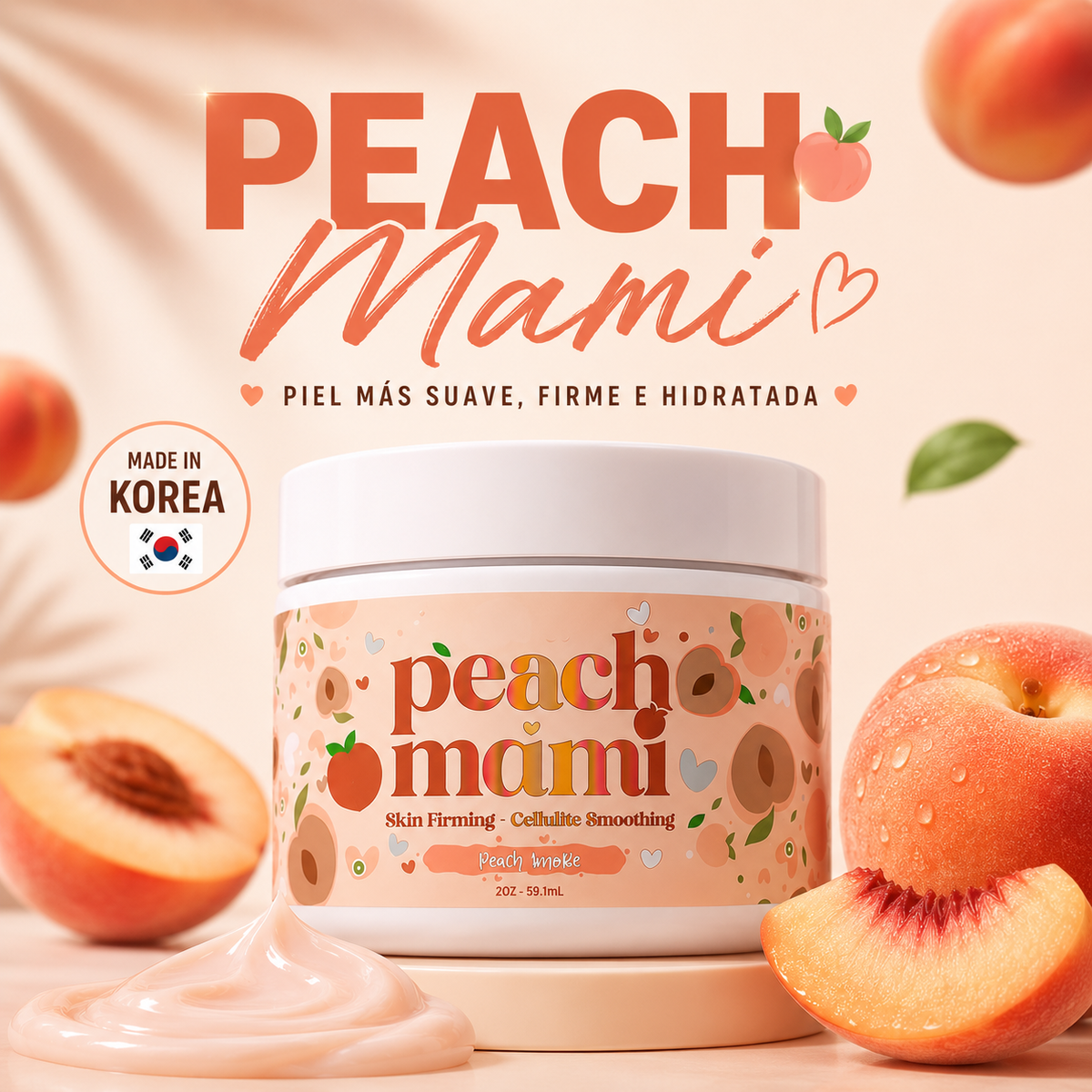 Crema Peach Mami Corporal Reafirmante