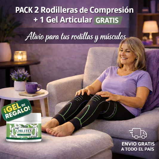 Pack 2 Rodilleras de Compresión + Gel Articular GRATIS