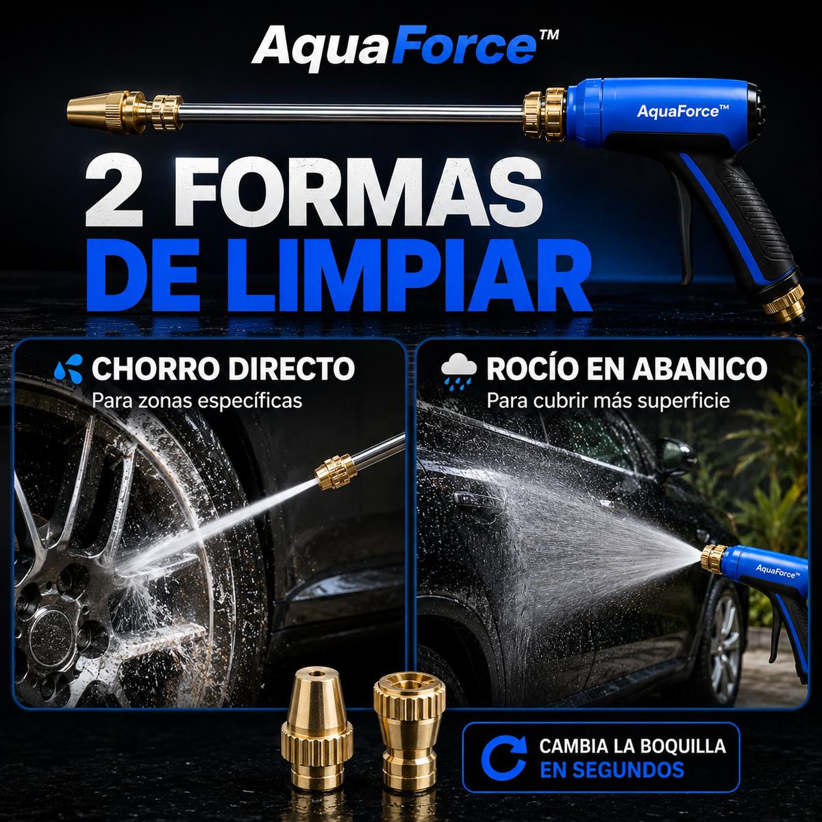 AquaForce™ | Limpieza Potente Para Tu Auto