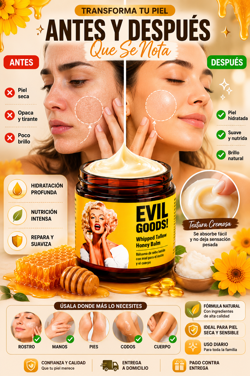 Evil Goods Manteca | Hidratación Profunda Para Piel Seca