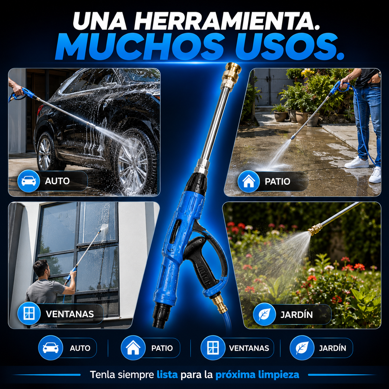 AquaForce™ | Limpieza Potente Para Tu Auto