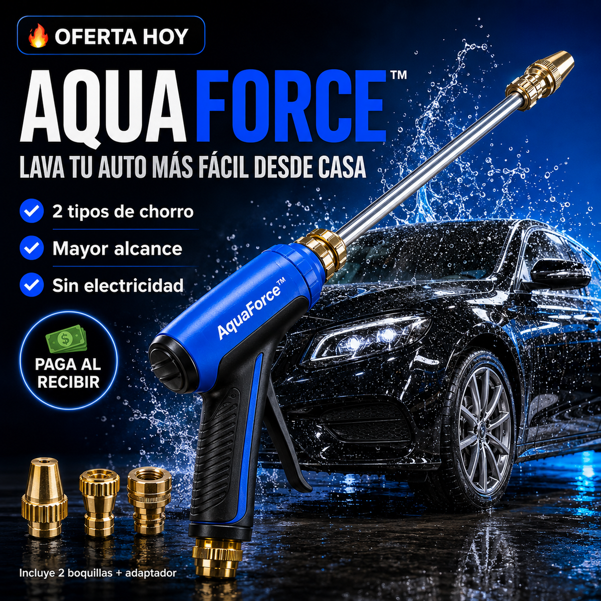 AquaForce™ | Limpieza Potente Para Tu Auto
