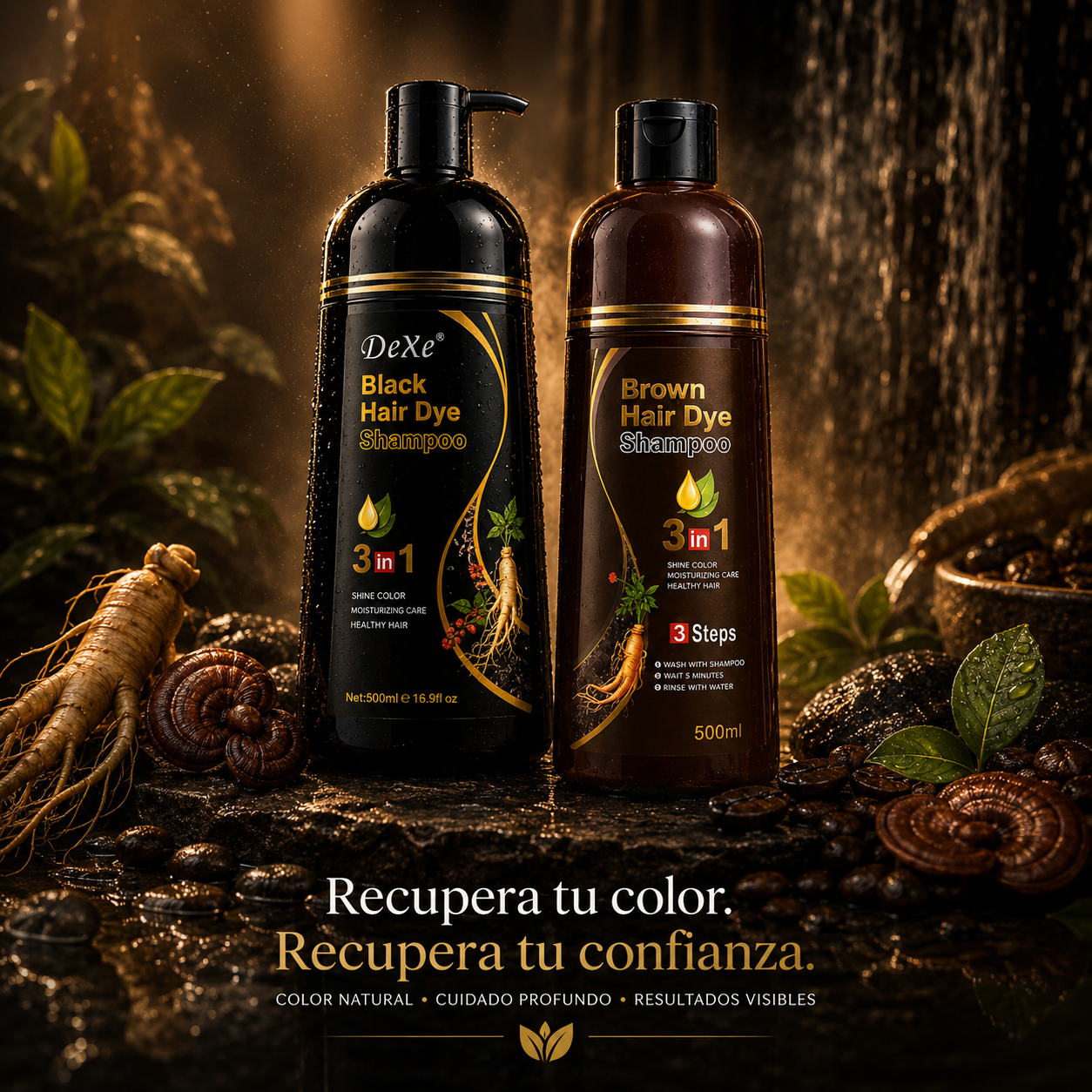 Black Hair Dye Shampoo™ | Cubre Canas En Solo Minutos