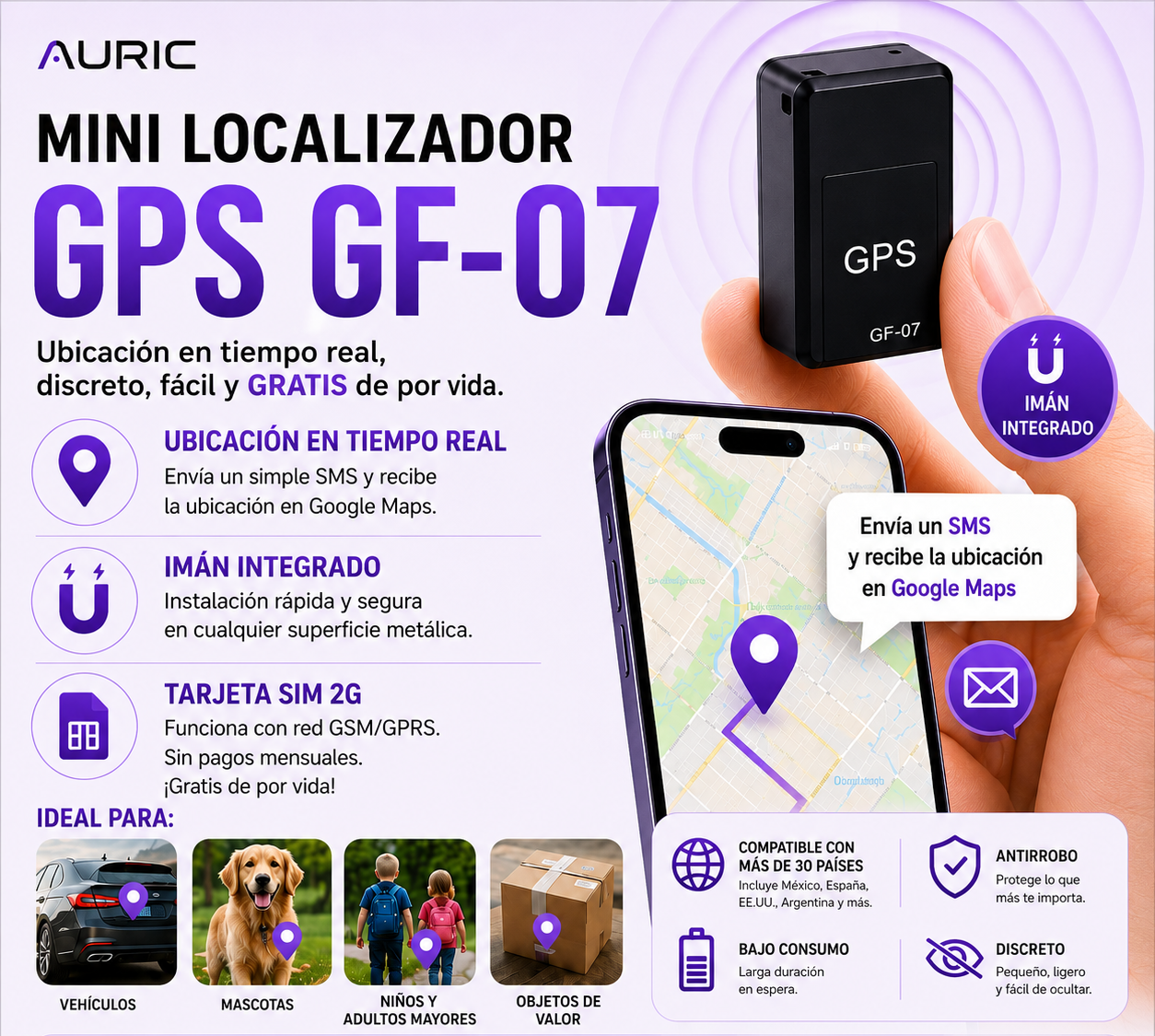 Mini Gps Magnetico Oculto