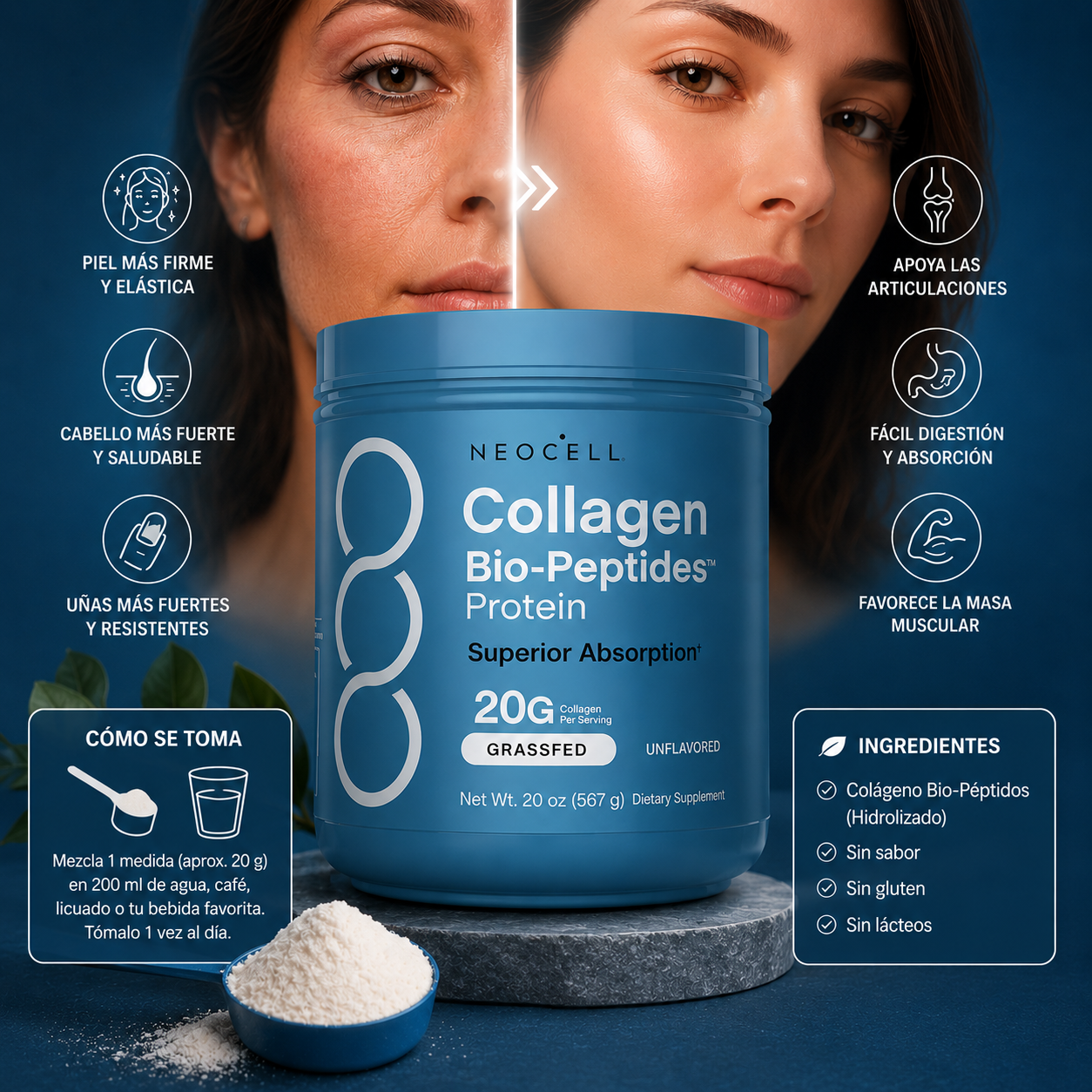 Suplemento Neocell Colageno 567gramos