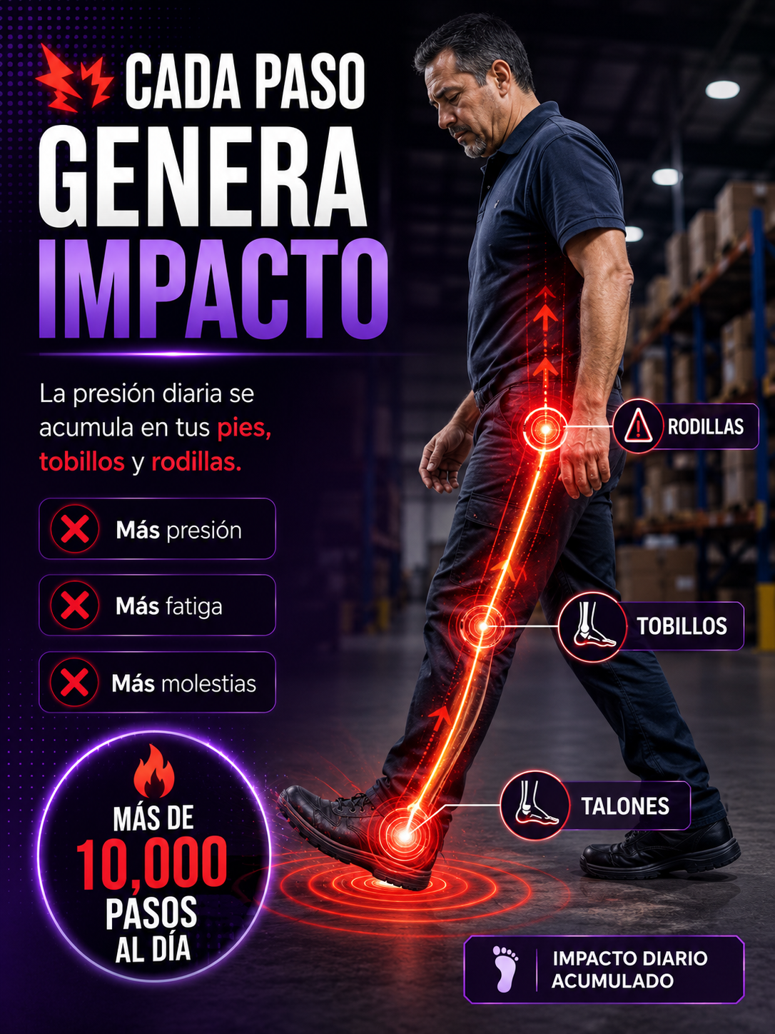 ComfortStep™ | Camina Sin Dolor Todo El Día