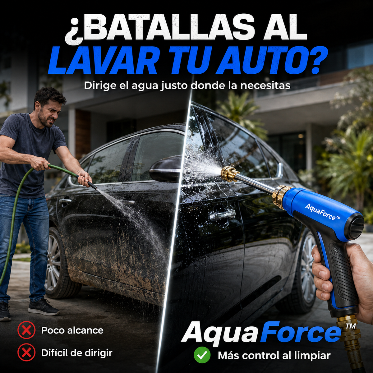 AquaForce™ | Limpieza Potente Para Tu Auto